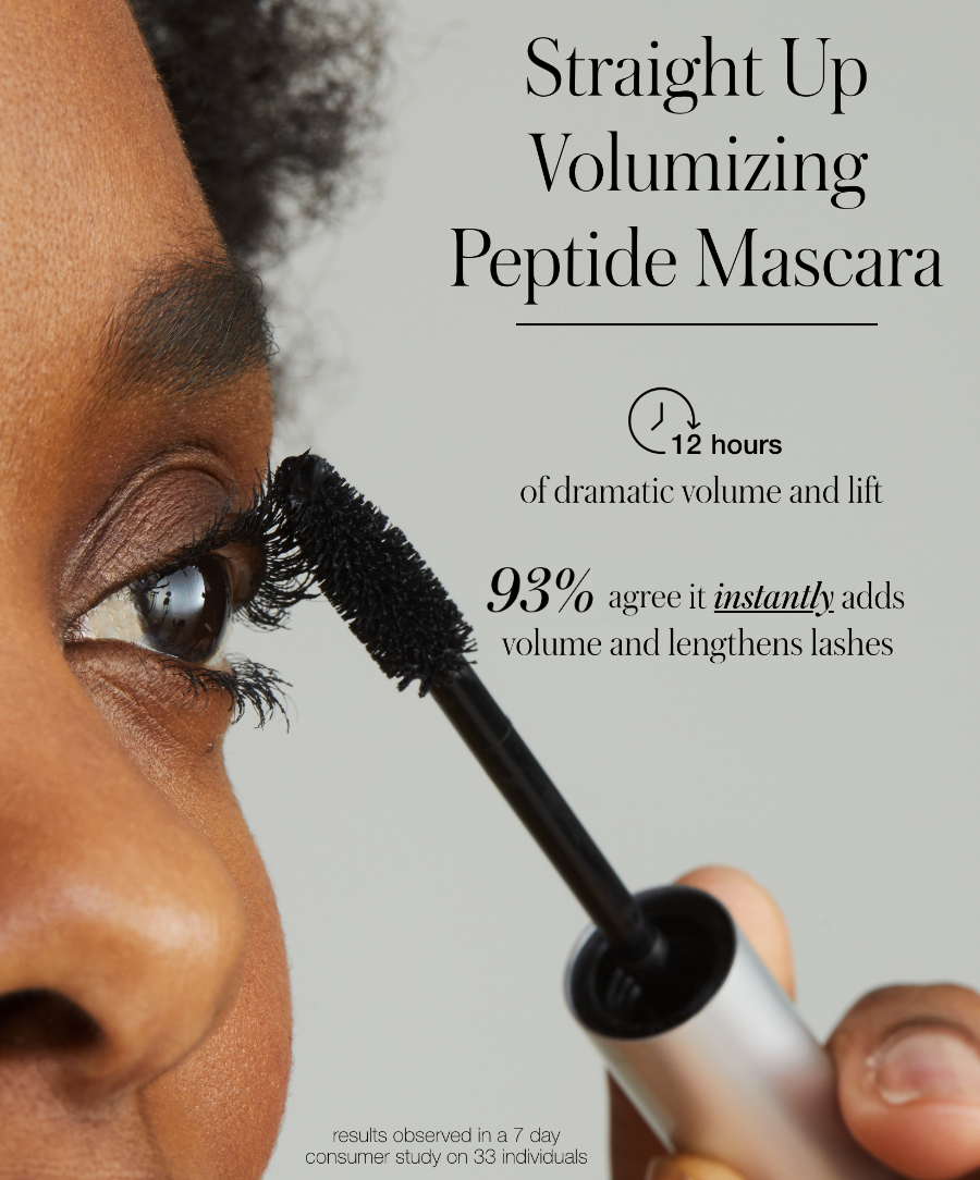 Straight Up™ Volumizing Peptide Mascara - Polished Daily Care